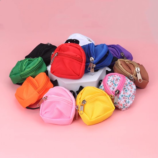 【多色選擇】超萌迷你雙肩背包零錢包 - 輕巧可愛收納小包