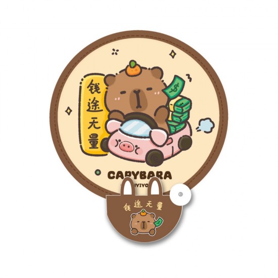 【夏日清涼】可愛卡通折疊圓扇 - 少女心便攜迷你手持團扇