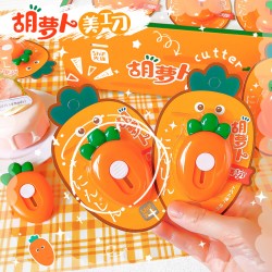 【療癒造型】紅蘿蔔迷你美工刀 - 可愛手帳裁紙開箱刀具