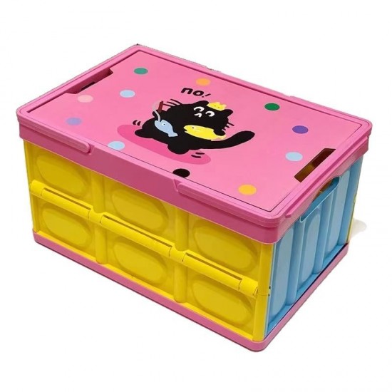 【露營風收納箱】折疊野營置物箱 - 手提野餐收納籃