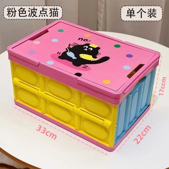 【露營風收納箱】折疊野營置物箱 - 手提野餐收納籃