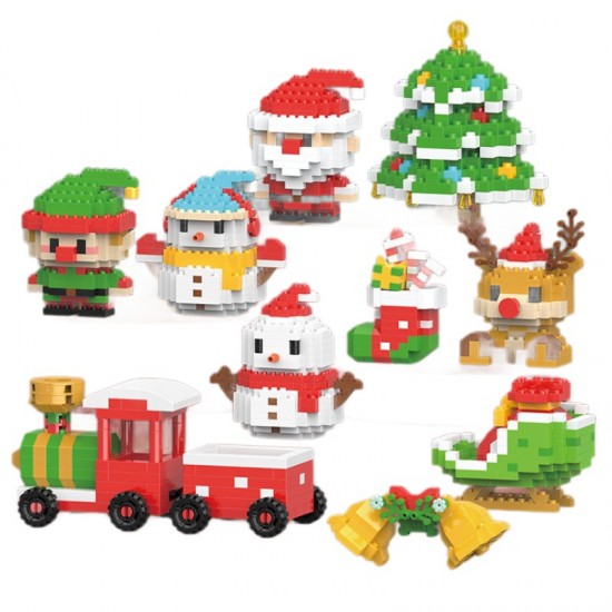【聖誕限定】造型積木 聖誕益智拼裝DIY
