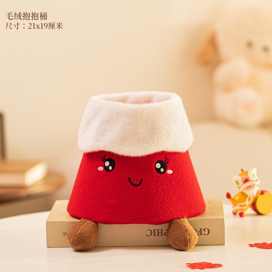 【新年布置】可愛毛絨糖葫蘆桶 - 糖葫蘆造型新年裝飾神器