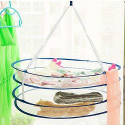 雙層防風晾衣籃 可折疊收納 雙層晾衣籃 封閉式曬衣籃