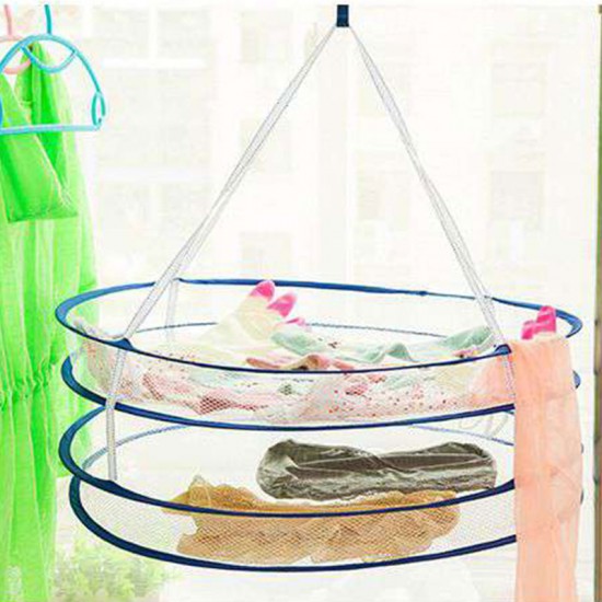 雙層防風晾衣籃 可折疊收納 雙層晾衣籃 封閉式曬衣籃