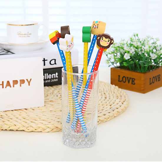 動物造型橡皮擦鉛筆 創意學生獎品