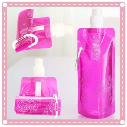 環保可折疊水瓶 塑膠水袋 摺疊水壺 折疊水杯