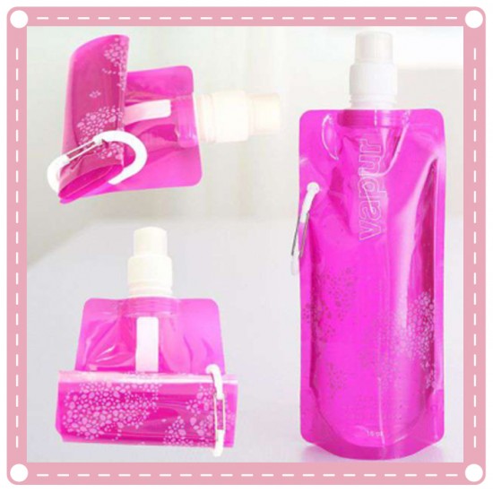 環保可折疊水瓶 塑膠水袋 摺疊水壺 折疊水杯