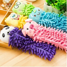 可愛動物擦手巾 雪尼爾擦手巾 掛式超細纖維擦手巾