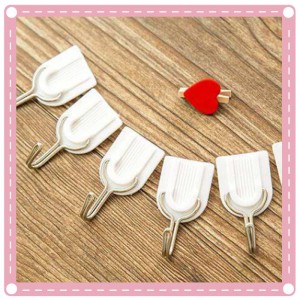 白色強力掛勾 6入裝 黏貼掛鉤 承重2KG