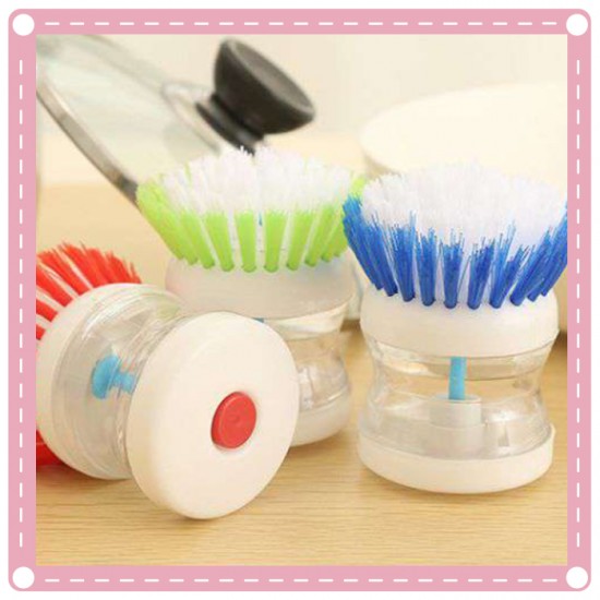 便利按壓洗碗精洗鍋刷 洗碗刷 清潔刷