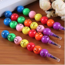 7色表情彩虹筆 兒童塗鴉著色筆