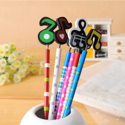 (6入)音符木製鉛筆 韓國文具可愛多色