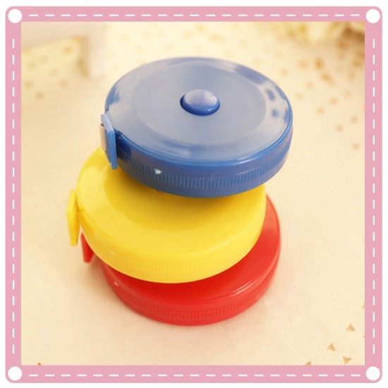 精美伸縮型塑膠捲尺 小巧量衣捲尺 方便攜帶