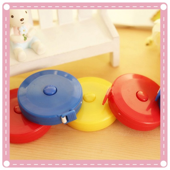 精美伸縮型塑膠捲尺 小巧量衣捲尺 方便攜帶