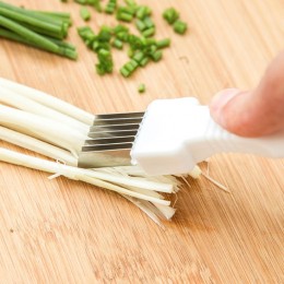 多功能神奇切蔥絲刀 廚房快速切菜刨絲器 不鏽鋼切絲工具