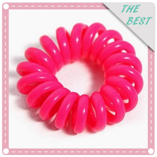 (10入)小號糖果色電話線髮圈 不留綁痕 不咬髮髮束