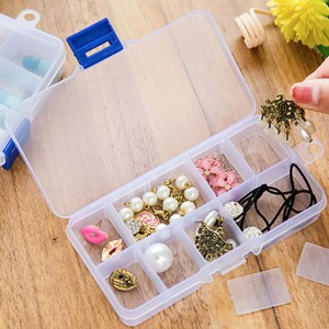 透明收納盒10格 15格可拆卸 化妝首飾盒 藥品盒 家居必備