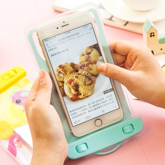 可愛動物手機防水袋 漂流潛水手機袋 可愛卡通防水手機套