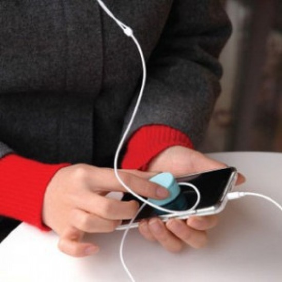 可愛馬卡龍手機螢幕擦 糖果色耳機繞線器