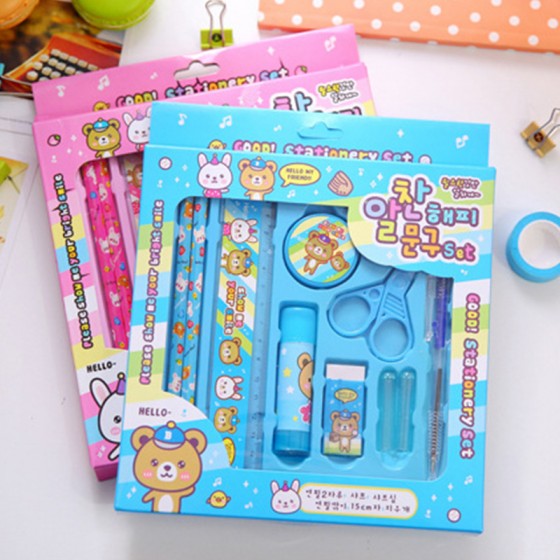 可愛兔子圖案文具組 小學生獎品 禮品