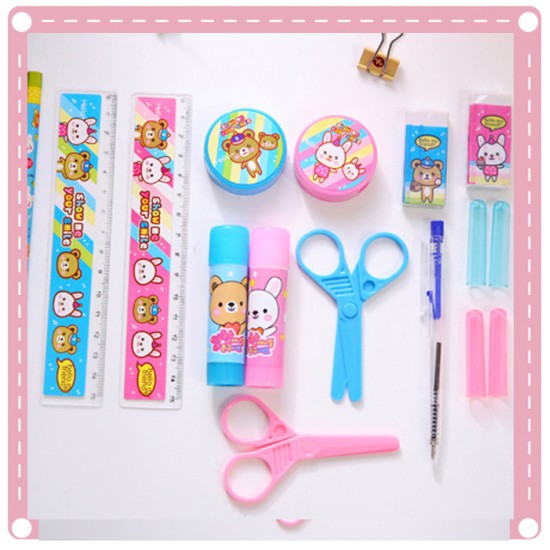 可愛兔子圖案文具組 小學生獎品 禮品