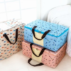 牛津布防水棉被收納袋 加厚印花衣物整理袋 衣服收納箱