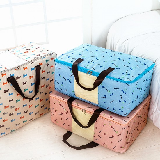 牛津布防水棉被收納袋 加厚印花衣物整理袋 衣服收納箱