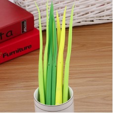 清新小草中性筆 超柔軟造型原子筆 逼真小草筆