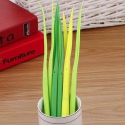 清新小草中性筆 超柔軟造型原子筆 逼真小草筆