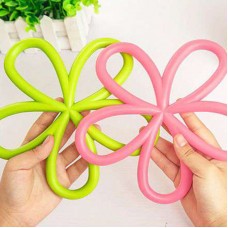 花朵造形隔熱墊 防滑PVC鍋墊 廚房碗盤餐墊