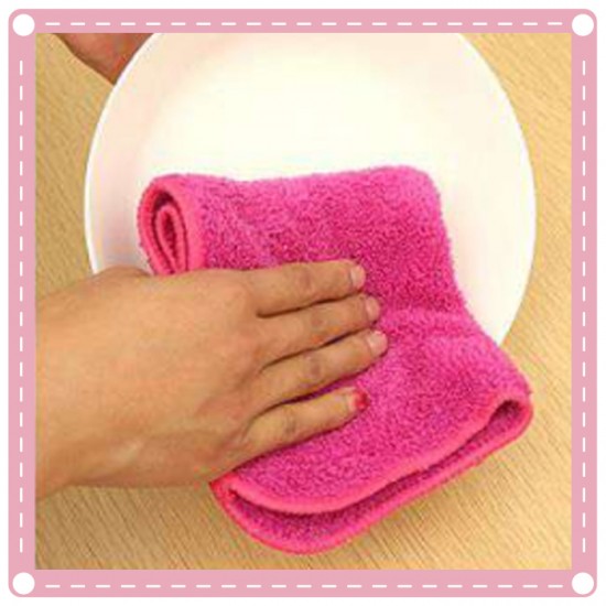 雙層吸水不掉毛抹布 不沾油多用途抹布 柔軟擦車巾