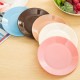 彩色餐具塑膠小碟子 裝瓜子平底盤 零食塑膠小吃碟