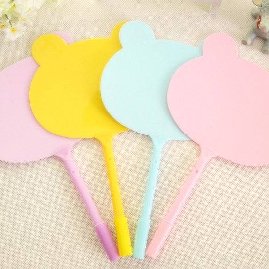動物扇子造型圓珠筆 文具用品 原子筆 
