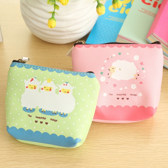創意PU皮質小羊零錢包 卡通悠遊卡小錢包 隨身收納包 創意PU皮質小羊零錢包 卡通悠遊卡小錢包 隨身收納包