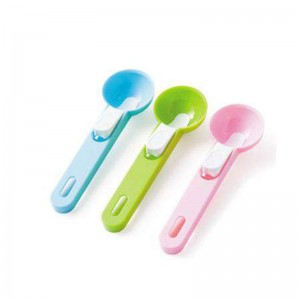 可彈式冰淇淋挖勺 塑膠水果挖球勺 圓形果肉挖勺