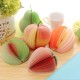 創意水果造型便條紙 DIY便條 梨子 蘋果 西瓜 草莓 桃子