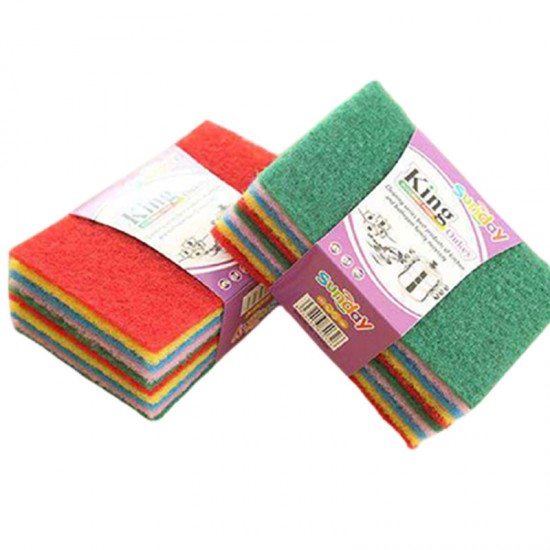 廚房必備彩色菜瓜布 10片裝