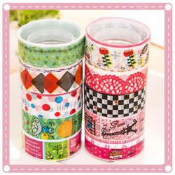 可愛彩色圖案小膠帶 10個裝