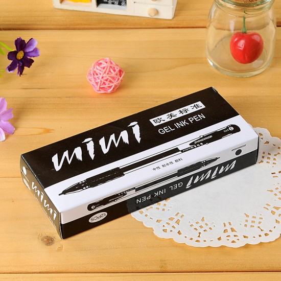 (12入)黑色中性筆 0.5mm原子筆 水性筆