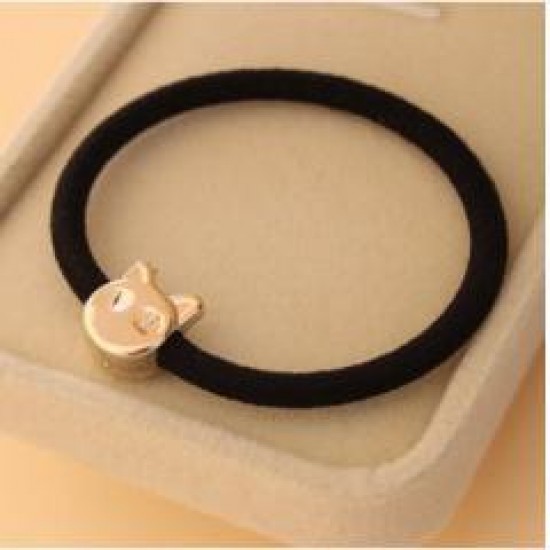 (10入)百搭金珠黑色髮圈 綁馬尾必備 流行髮圈