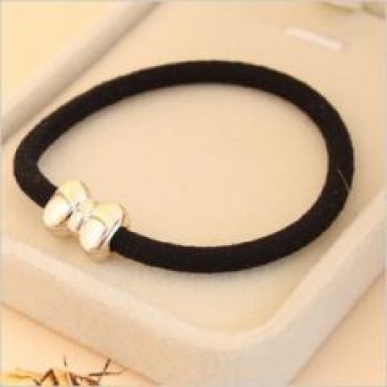 (10入)百搭金珠黑色髮圈 綁馬尾必備 流行髮圈