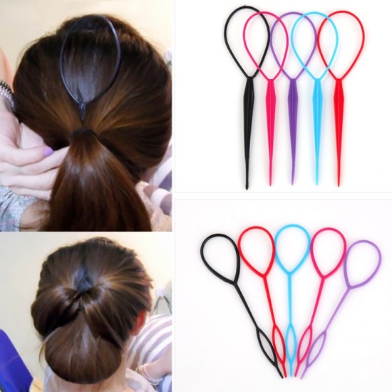 編髮棒髮飾盤髮器創意編髮工具穿髮棒2件組