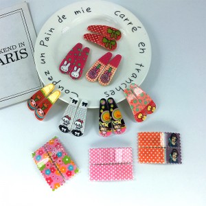 可愛女孩印花BB夾 5cm髮夾 1對裝