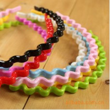 糖果色小波浪髮箍 造型髮箍