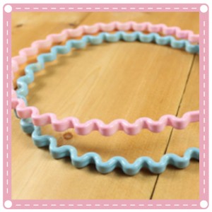 糖果色小波浪髮箍 造型髮箍