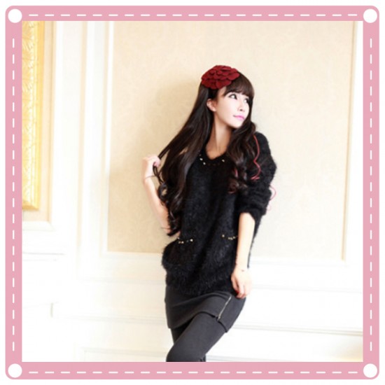 花朵造型瀏海貼 超大尺寸魔法氈瀏海貼