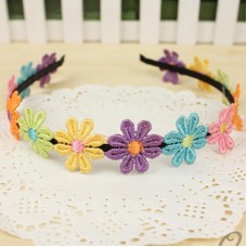 彩色花朵裝飾髮箍 花環髮圈 甜美髮飾飾品 婚禮花童必備小物