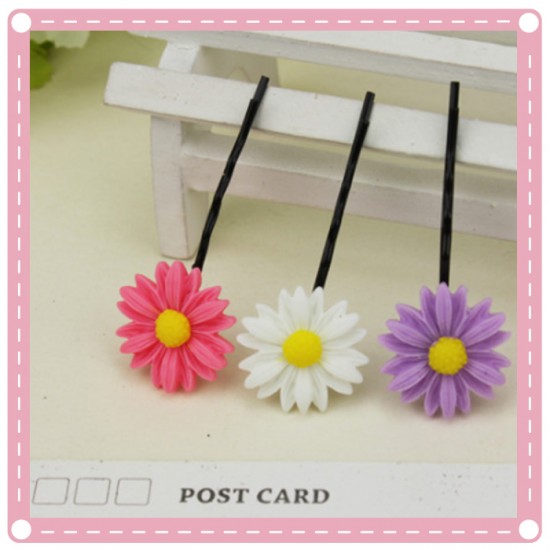 (10入)甜美小雛菊造型一字夾 髮夾