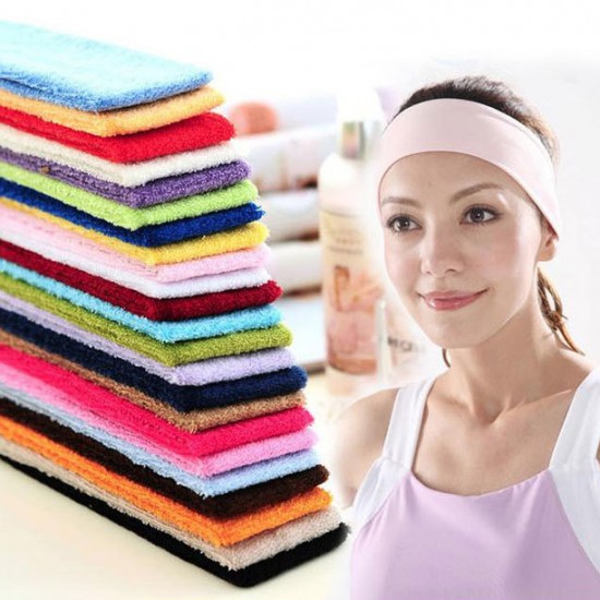 糖果色運動瑜伽毛巾髮帶 吸汗頭巾 髮箍